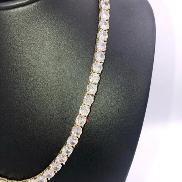 18k 72ct Tennis Necklace - Picture 6 of 12